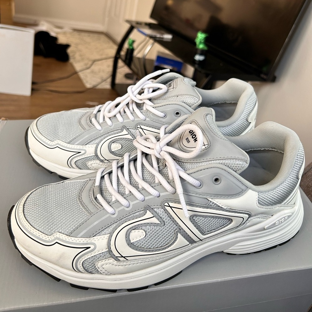 Dior White and Gray Sneakers